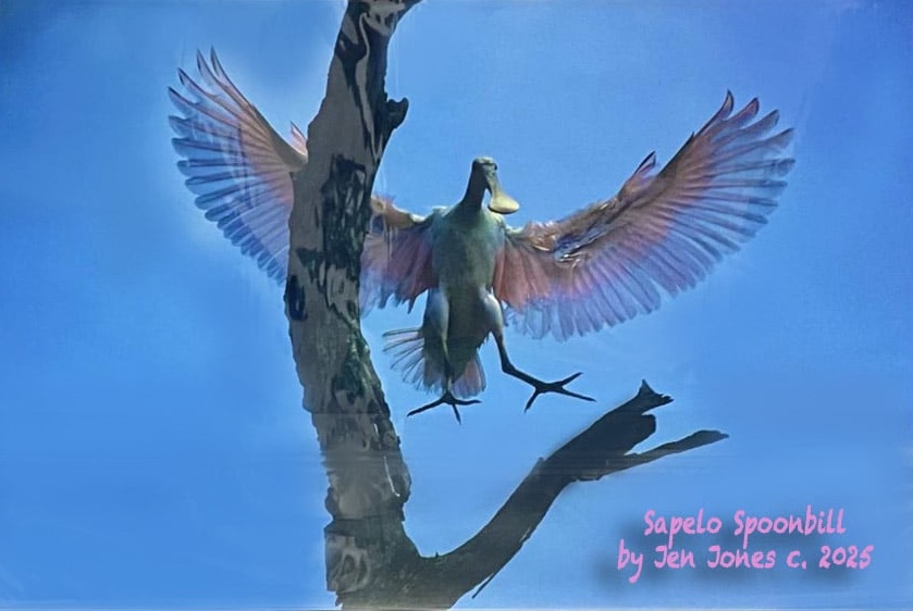 Sapelo Spoonbill by Jen Jones c.2025